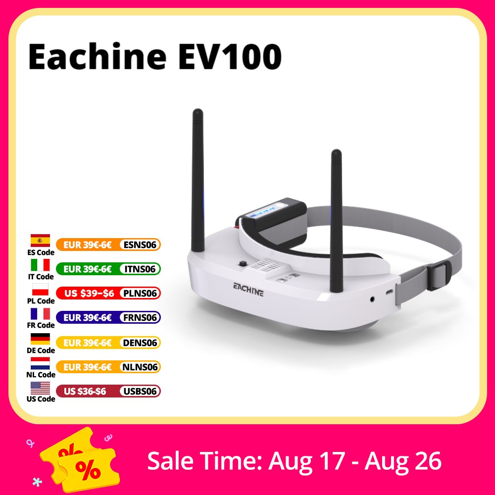 Drone Battery Box - Eachine EV100 720*540 5.8G 72CH FPV