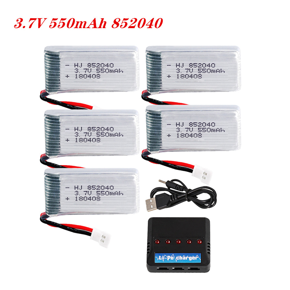 Drone Battery Lipo - 3.7V 550mAh 25C Lipo Battery 852040