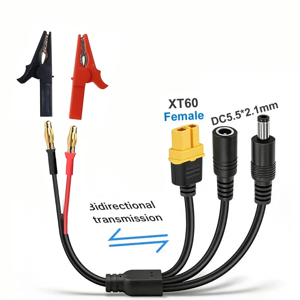 Drone Battery Smart - 5-in-1 XT60 to 4mm Banana Plug