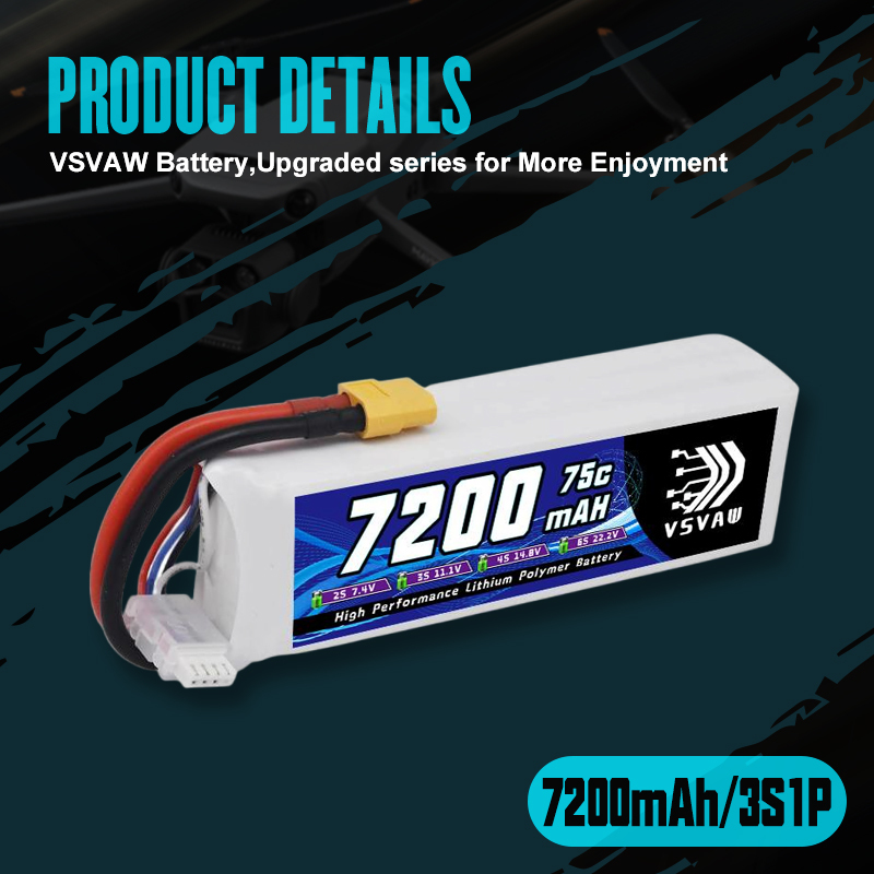VSVAW 3S Lipo Battery 11.1V 72 - Drone Battery 3S ulasan dan harga