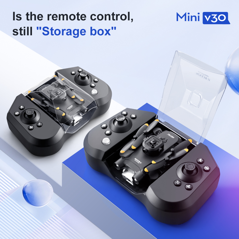 Mini V30 WiFi FPV Drone With 4 - Drone Battery Case ulasan dan harga