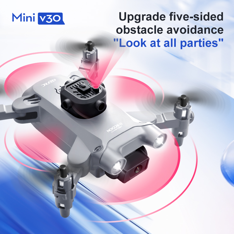 Mini V30 WiFi FPV Drone With 4 - Drone Battery Case ulasan dan harga