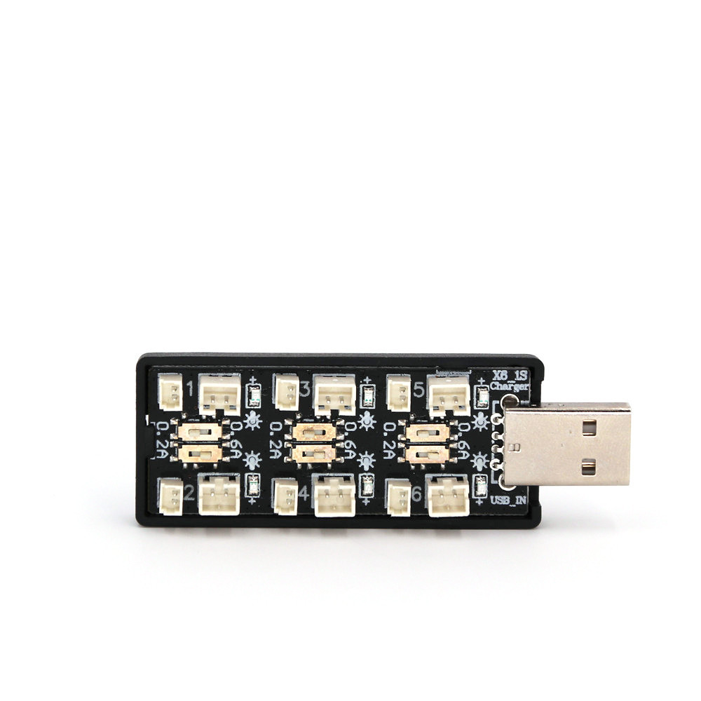 6CH USB 1S LiPo/LiHv 3.7V/4.2V - Drone Battery Connector ulasan dan harga