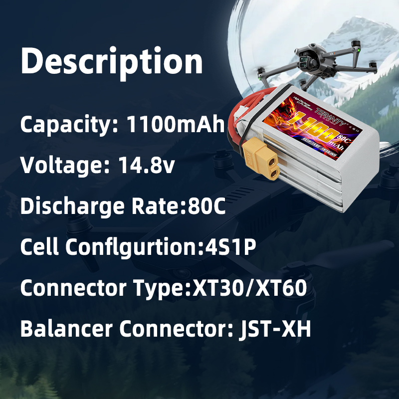TERANTY 4S 1100mAh 80C/160C Li - Drone Battery Plate ulasan dan harga
