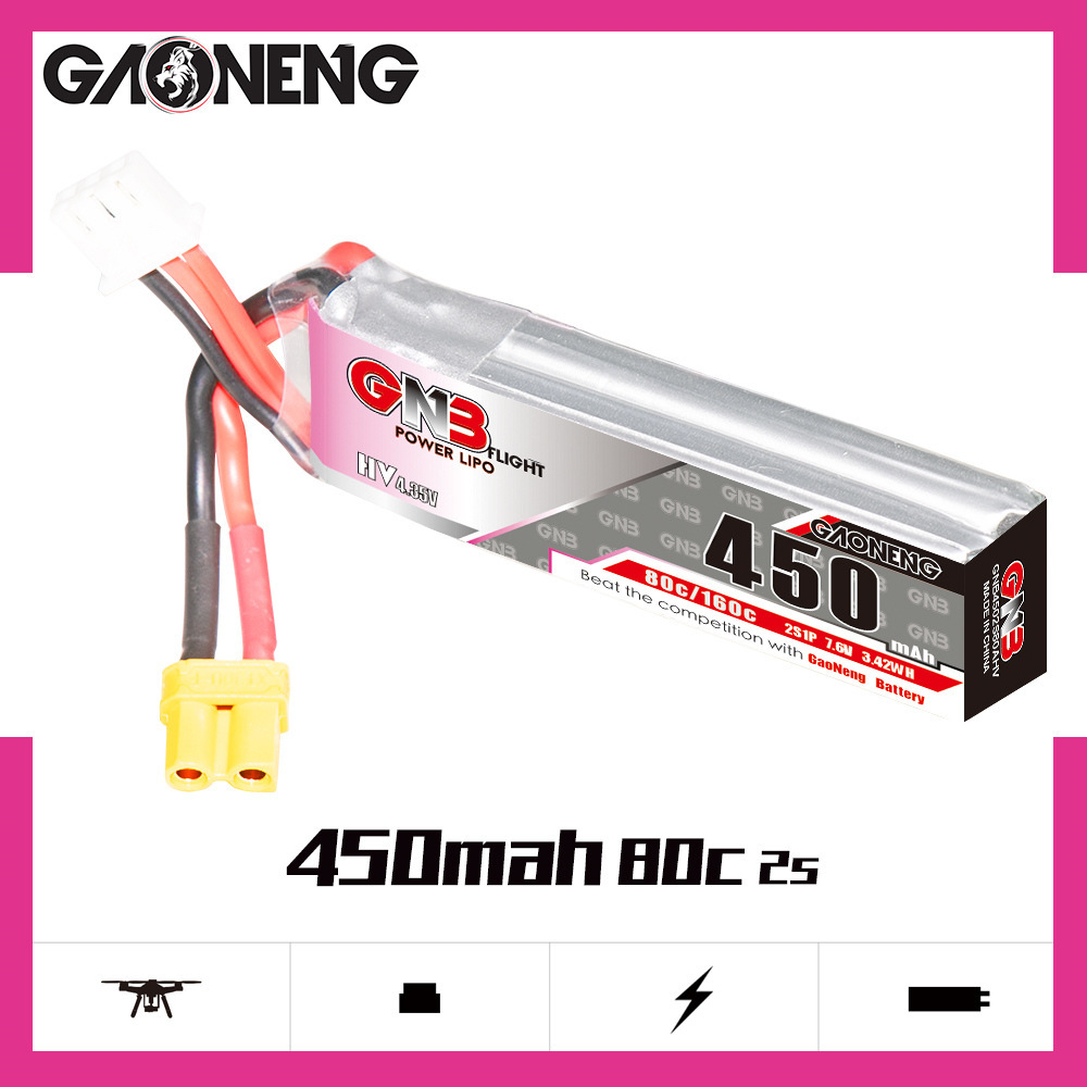 GNB LiPo Battery HV 2S 7.6V 45 - Drone Battery Plate ulasan dan harga