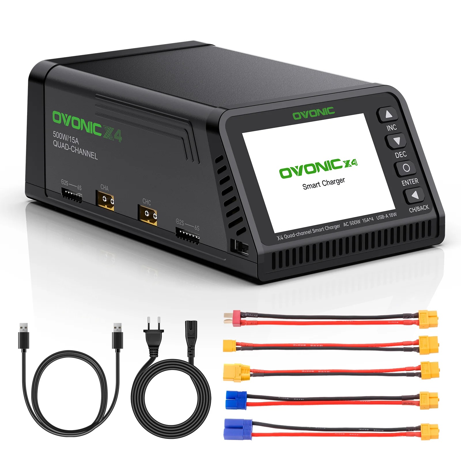 Ovonic X4 AC500W 4 Channel Sma - Drone Battery Smart ulasan dan harga