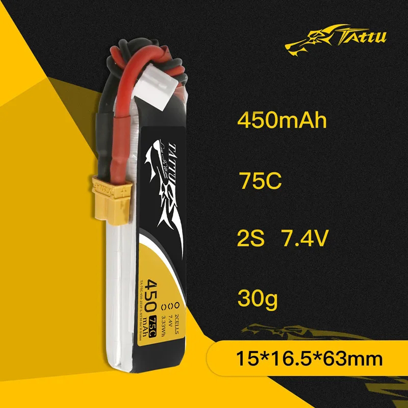 3Pcs NEW TATTU 450/500/550mAh  - Drone Battery Plate ulasan dan harga
