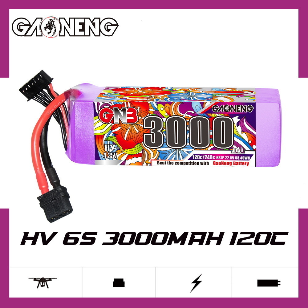 GNB Lipo Battery 6S 22.8V 3000 - Drone Battery Plate ulasan dan harga