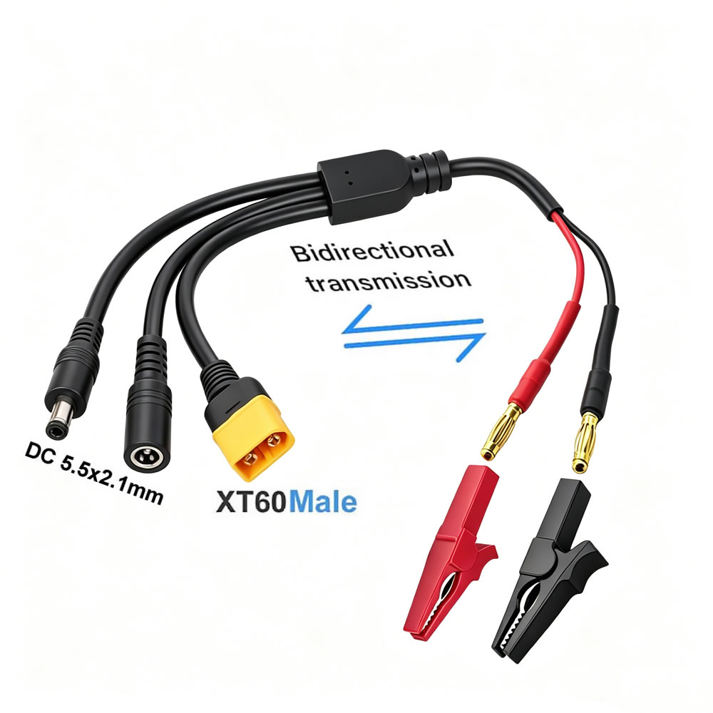 5-in-1 XT60 to 4mm Banana Plug - Drone Battery Smart ulasan dan harga