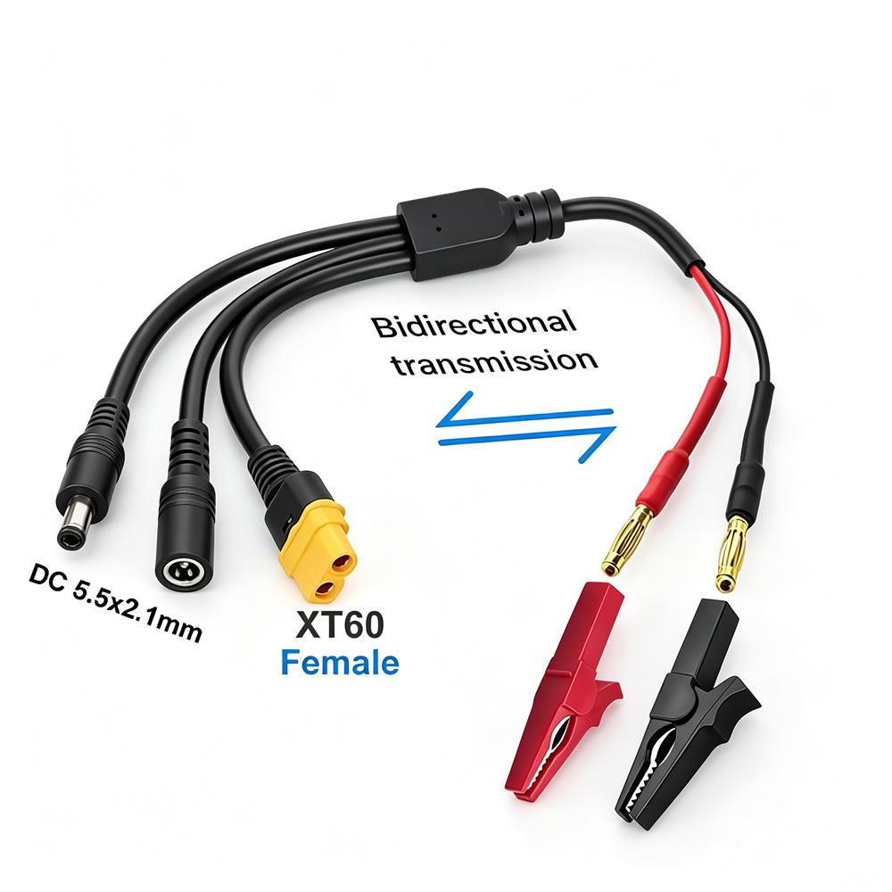 5-in-1 XT60 to 4mm Banana Plug - Drone Battery Smart ulasan dan harga